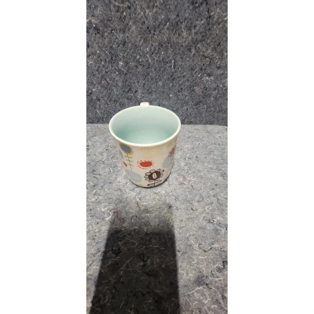 Starbucks Vintage 2009 Hand Painted Spring Floral Coffee/Tea Mug 12oz‎